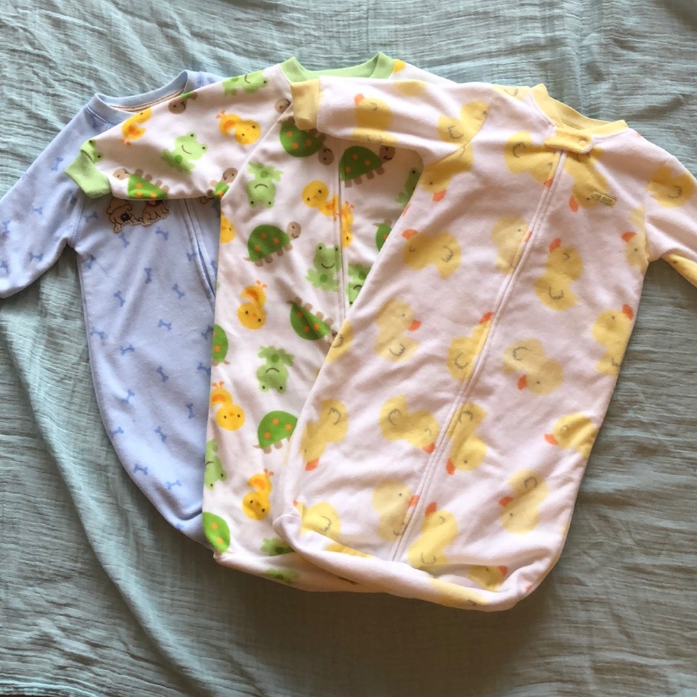 Carters fleece sleep sack bundle